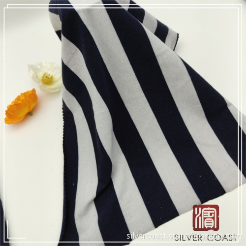 Striped Polyester Cotton Spandex Mixed Jersey Y/D Textile